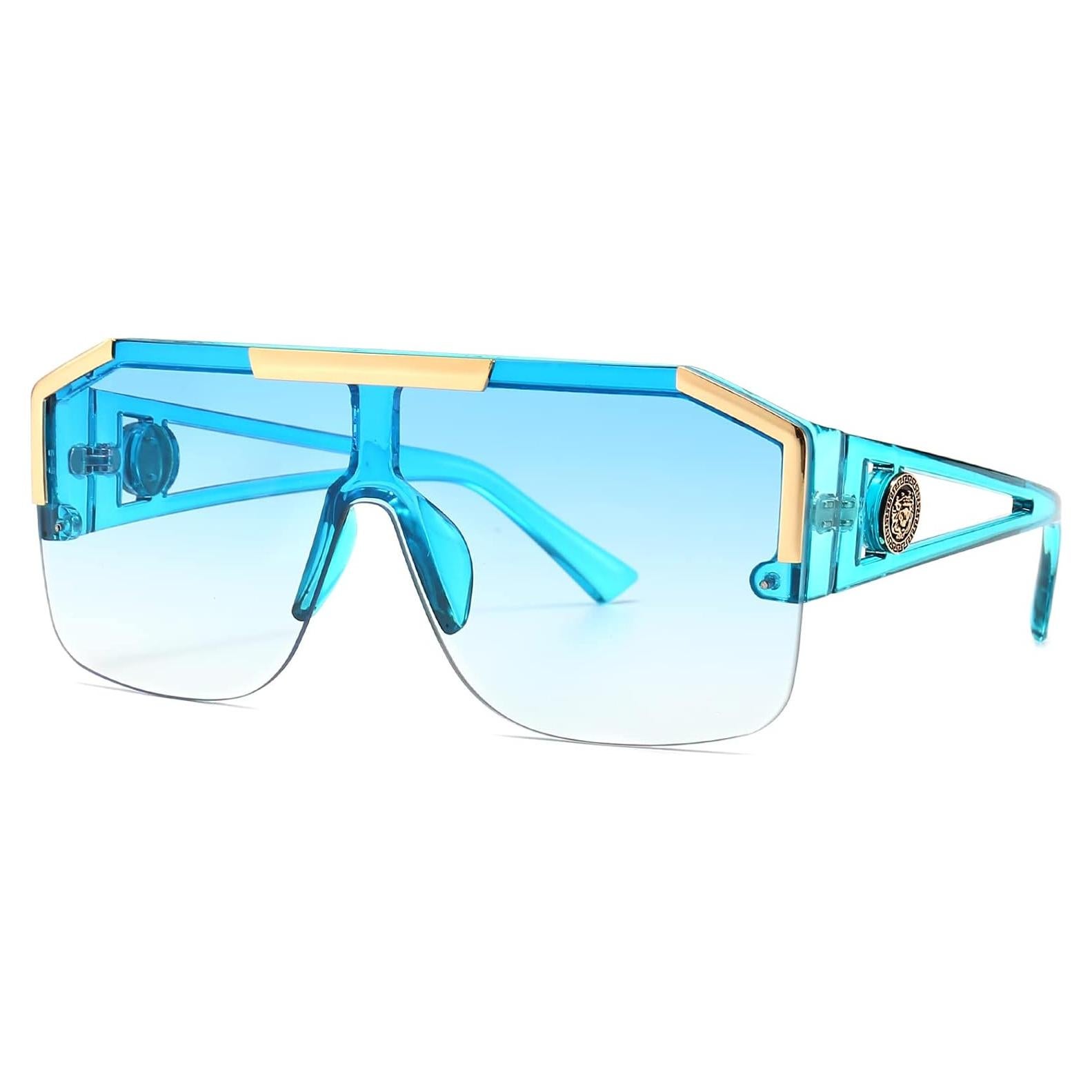 Gafas de Sol Cuadradas AIEYEZO Degradado Azul 72mm