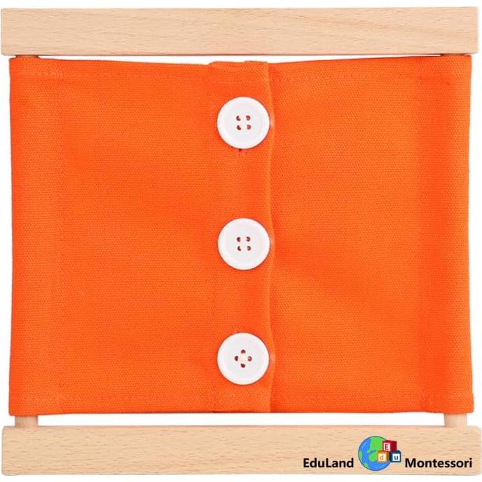Juego de Marcos de Vestir Montessori Eduland - 8 Cierres de Práctica