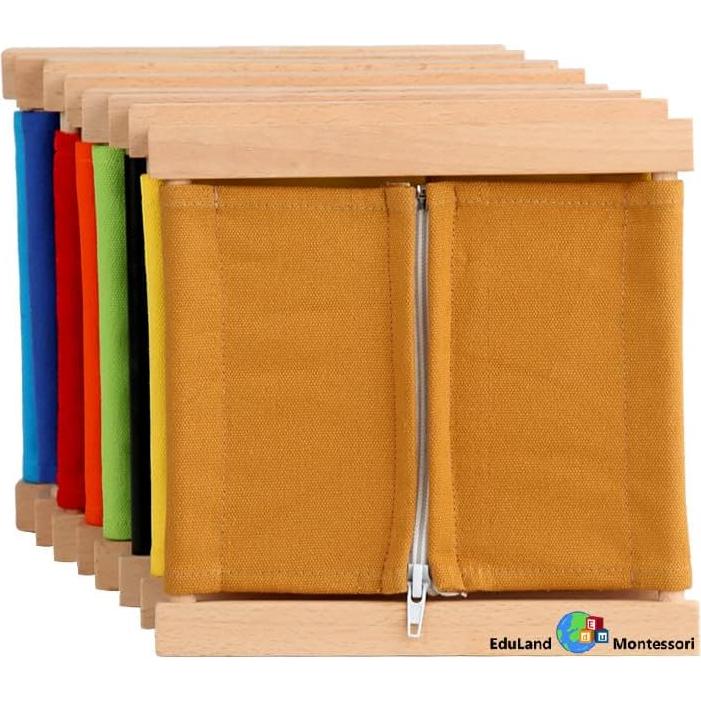 Juego de Marcos de Vestir Montessori Eduland - 8 Cierres de Práctica