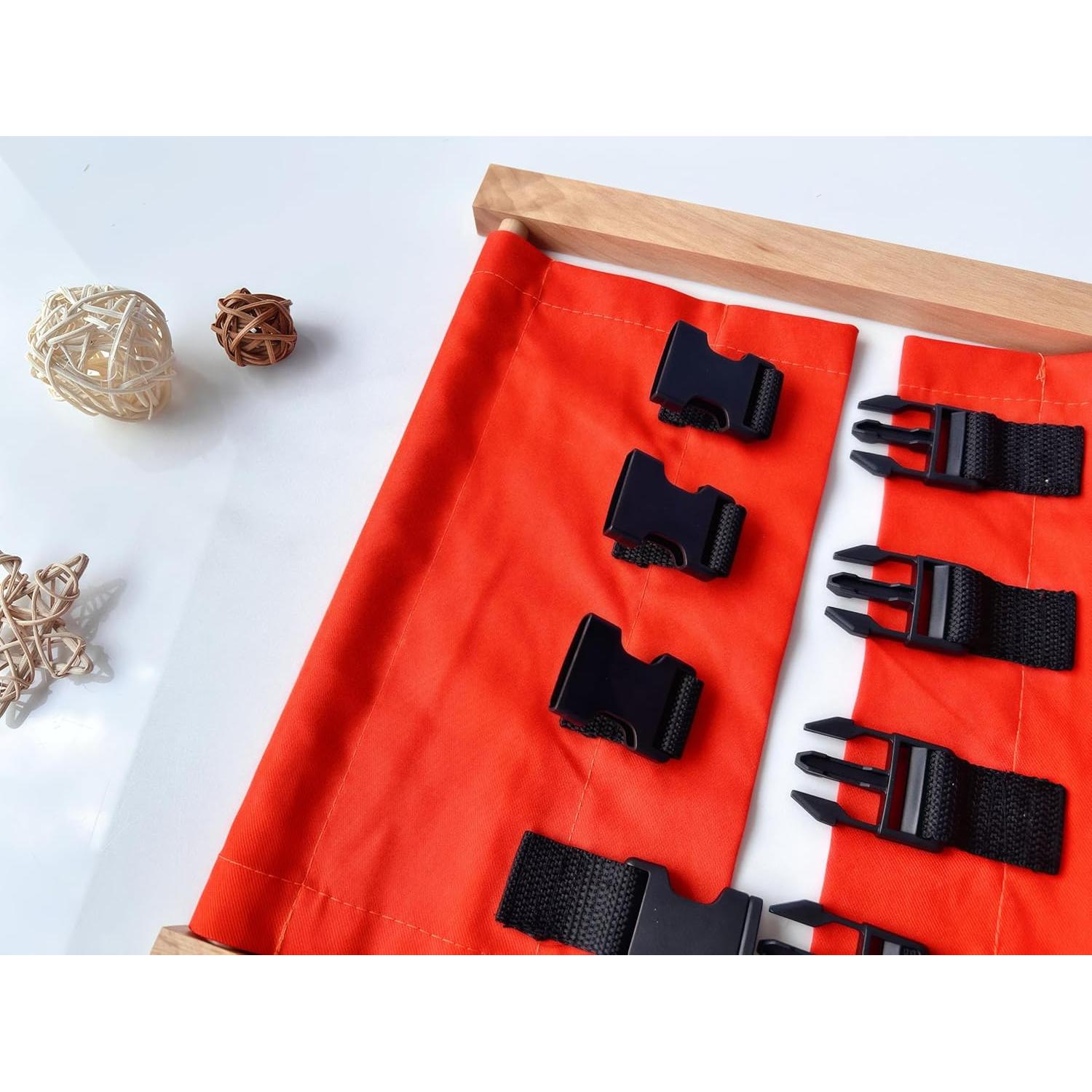 Conjunto Montessori 12 Marcos de Vestir de Madera de Haya