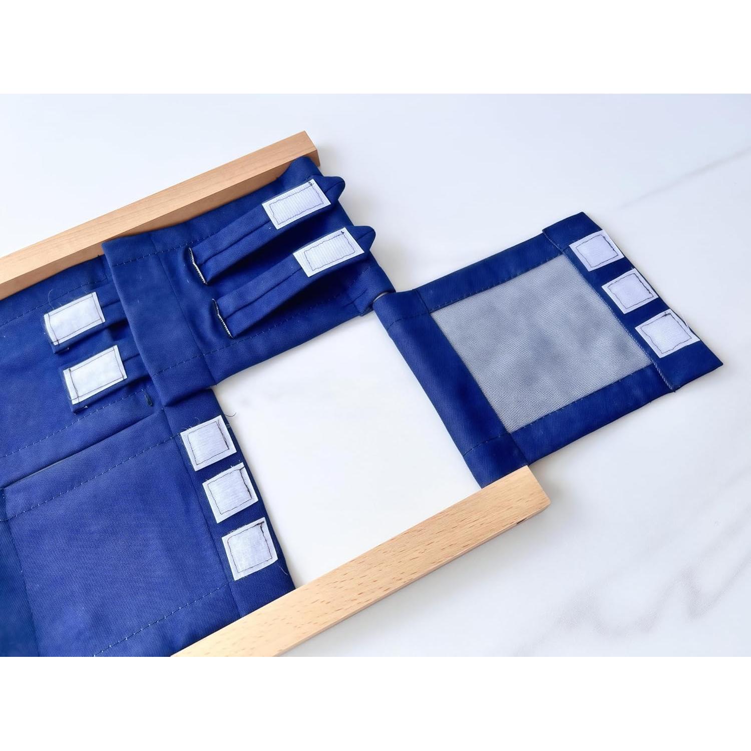 Conjunto Montessori 12 Marcos de Vestir de Madera de Haya