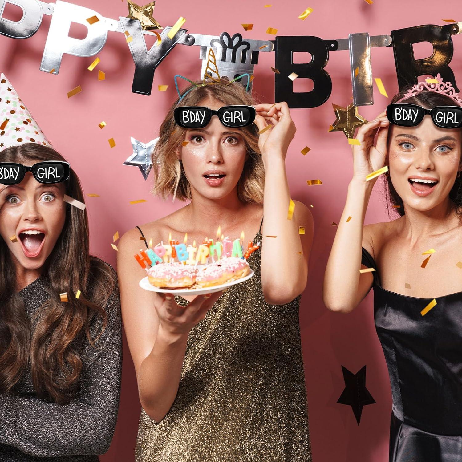 Gafas de Cumpleaños Cuffbow 12 Pares Accesorios Divertidos