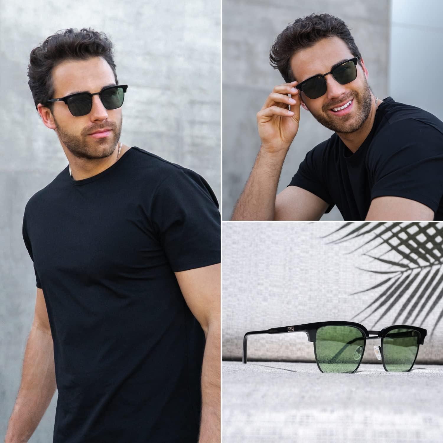WearMe Pro - Gafas de sol polarizadas unisex modernas