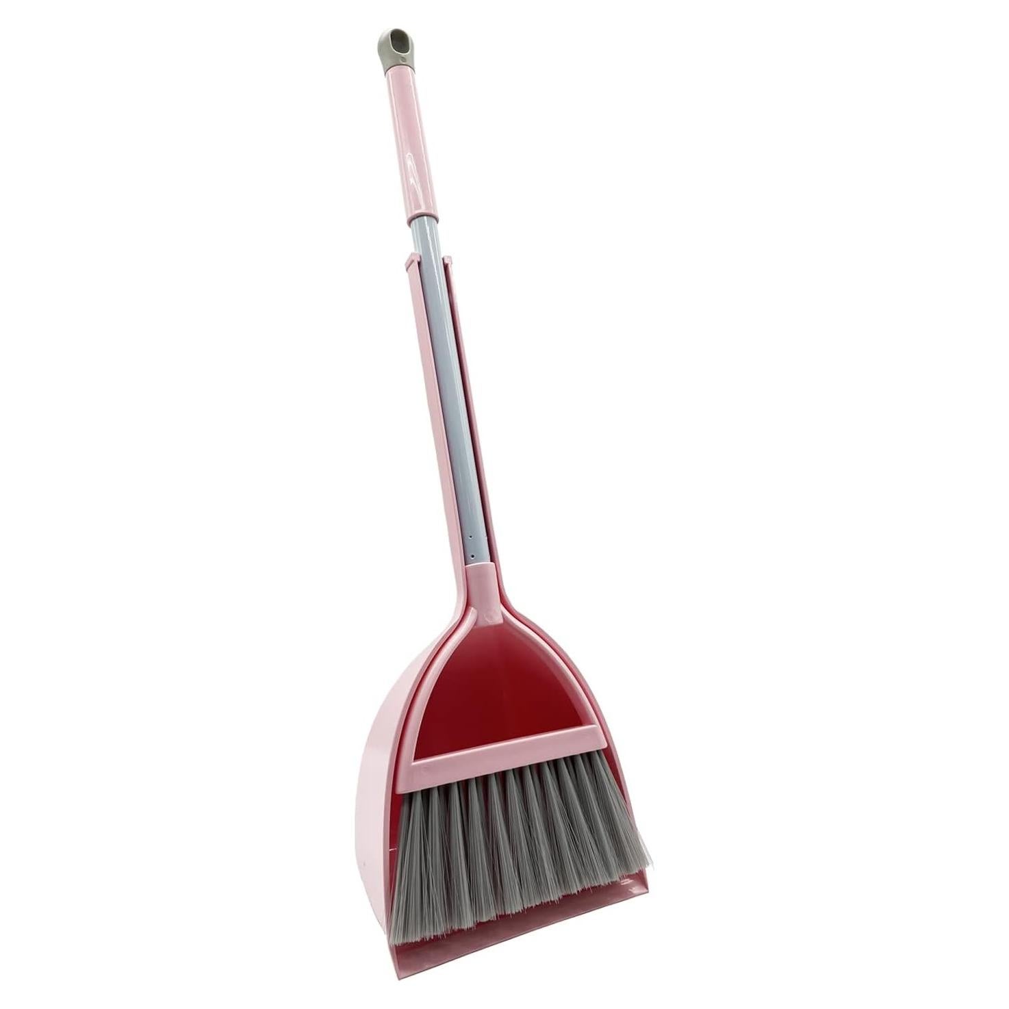 Juego de Escoba y Recogedor para Niños BSMstone Rosa