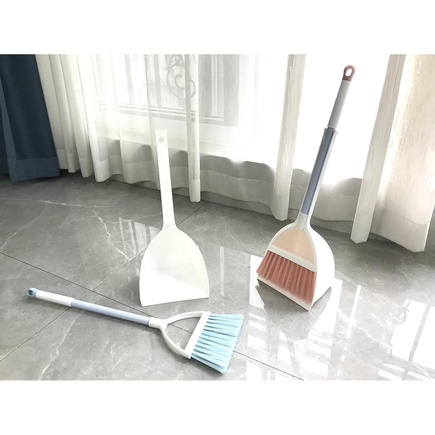 Juego de Escoba y Recogedor para Niños BSMstone Rosa