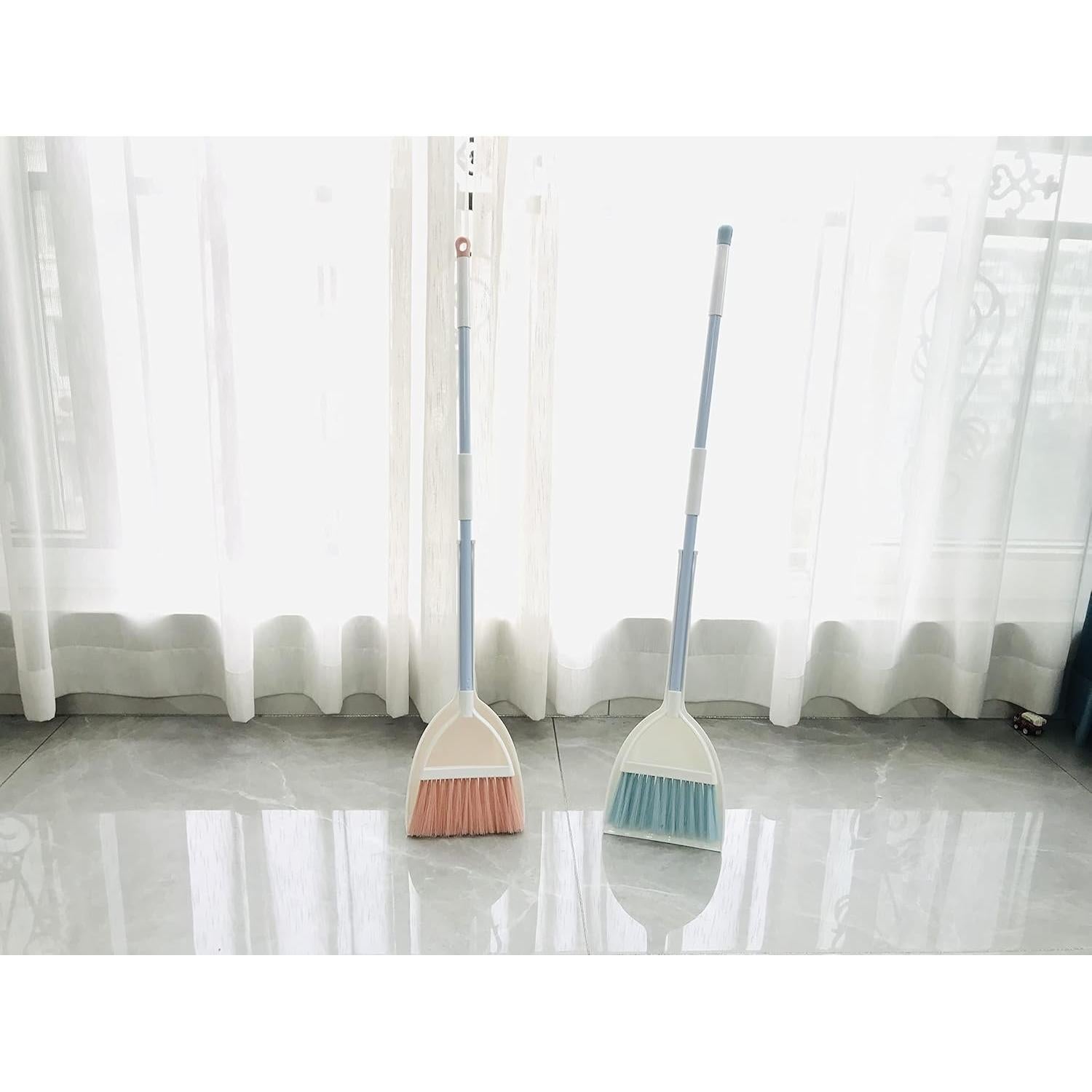 Juego de Escoba y Recogedor para Niños BSMstone Rosa