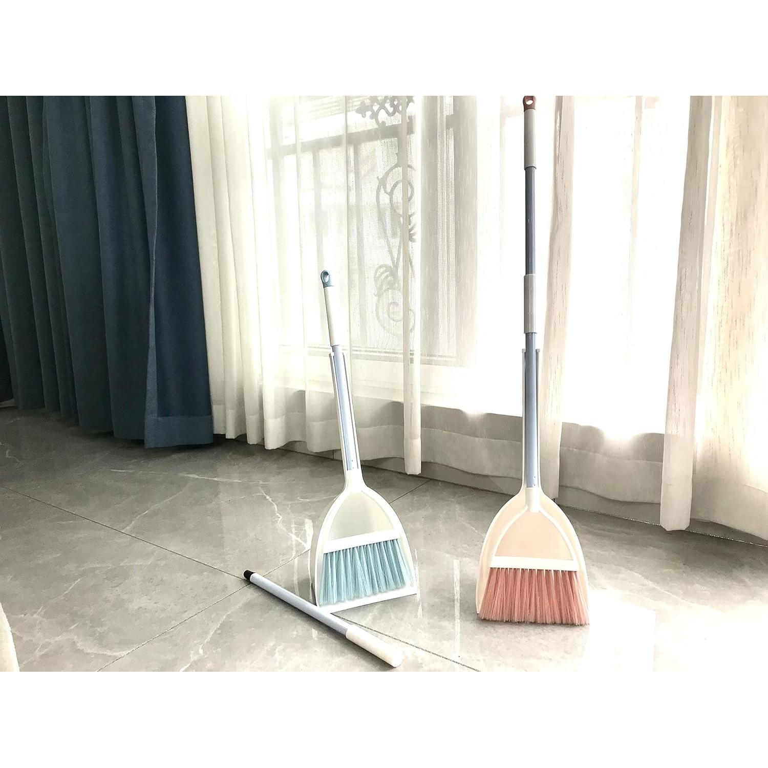 Juego de Escoba y Recogedor para Niños BSMstone Rosa