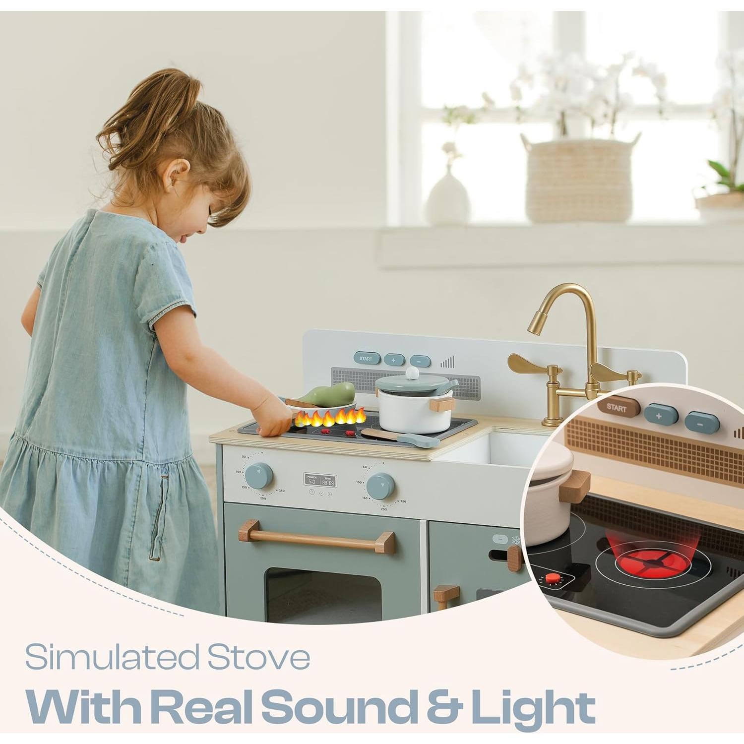 Cocina de Juguete de Madera ROBOTIME con Luces y Sonidos