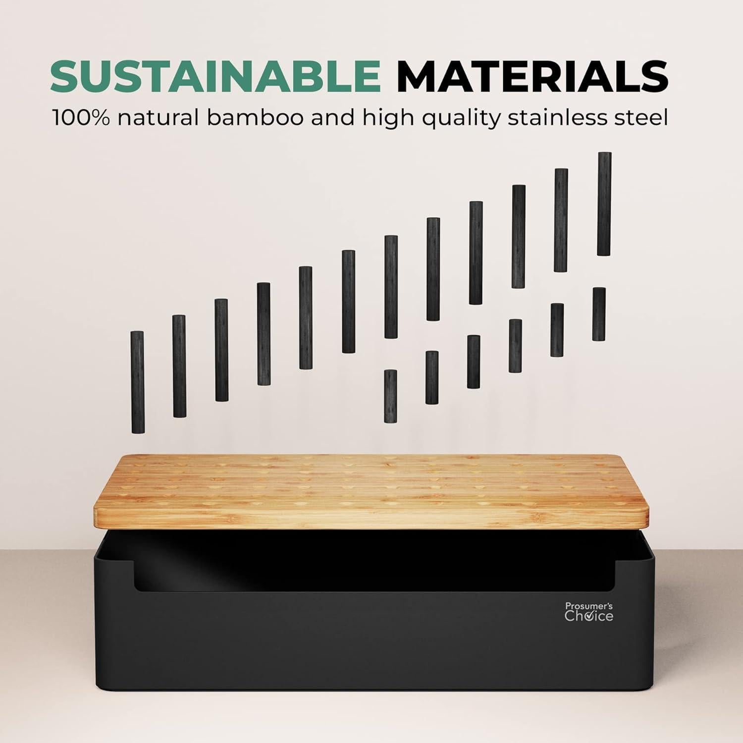 Organizador de Carga Prosumer's Choice Madera Negra 5 Ranuras