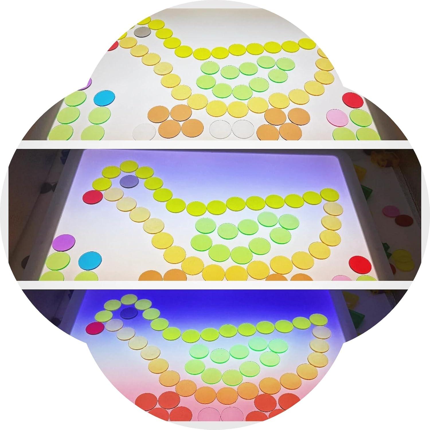 Mesa de Luz LED Yichushisu Azul 40.6cm para Niños