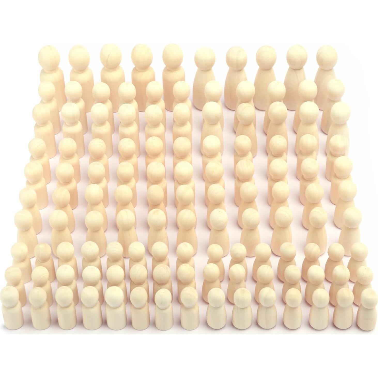 150 Muñecas de Perno de Madera GNIEMCKIN para Manualidades