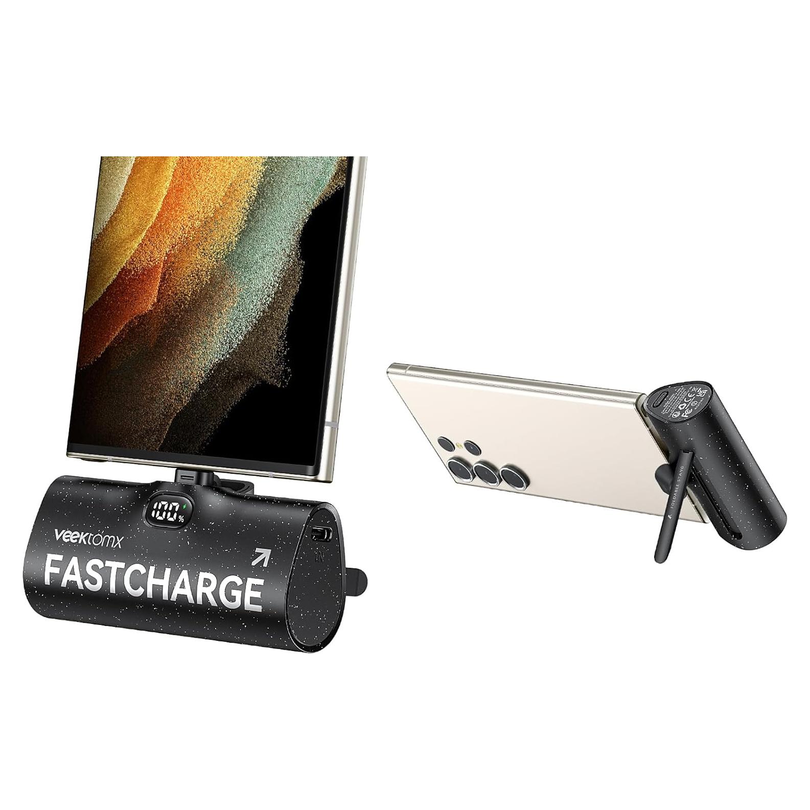 Cargador Portátil VEEKTOMX 5000mAh USB-C Carga Rápida