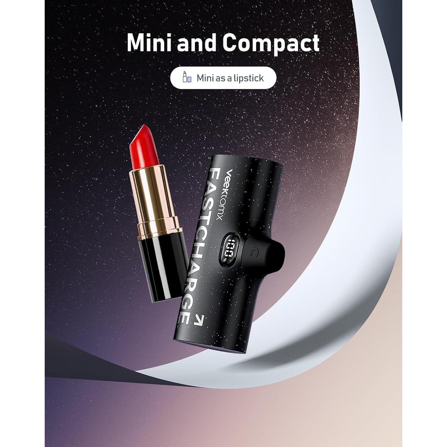 Cargador Portátil VEEKTOMX 5000mAh USB-C Carga Rápida