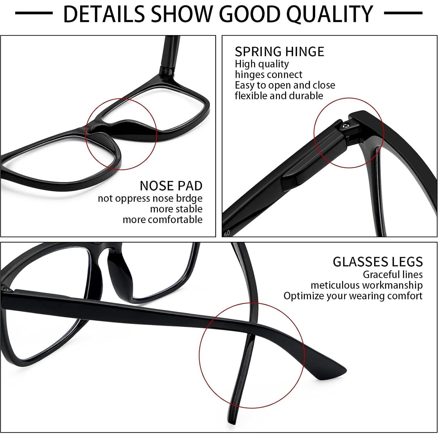 Gafas de Lectura VIDEBLA con Bloqueo Luz Azul 2.0x