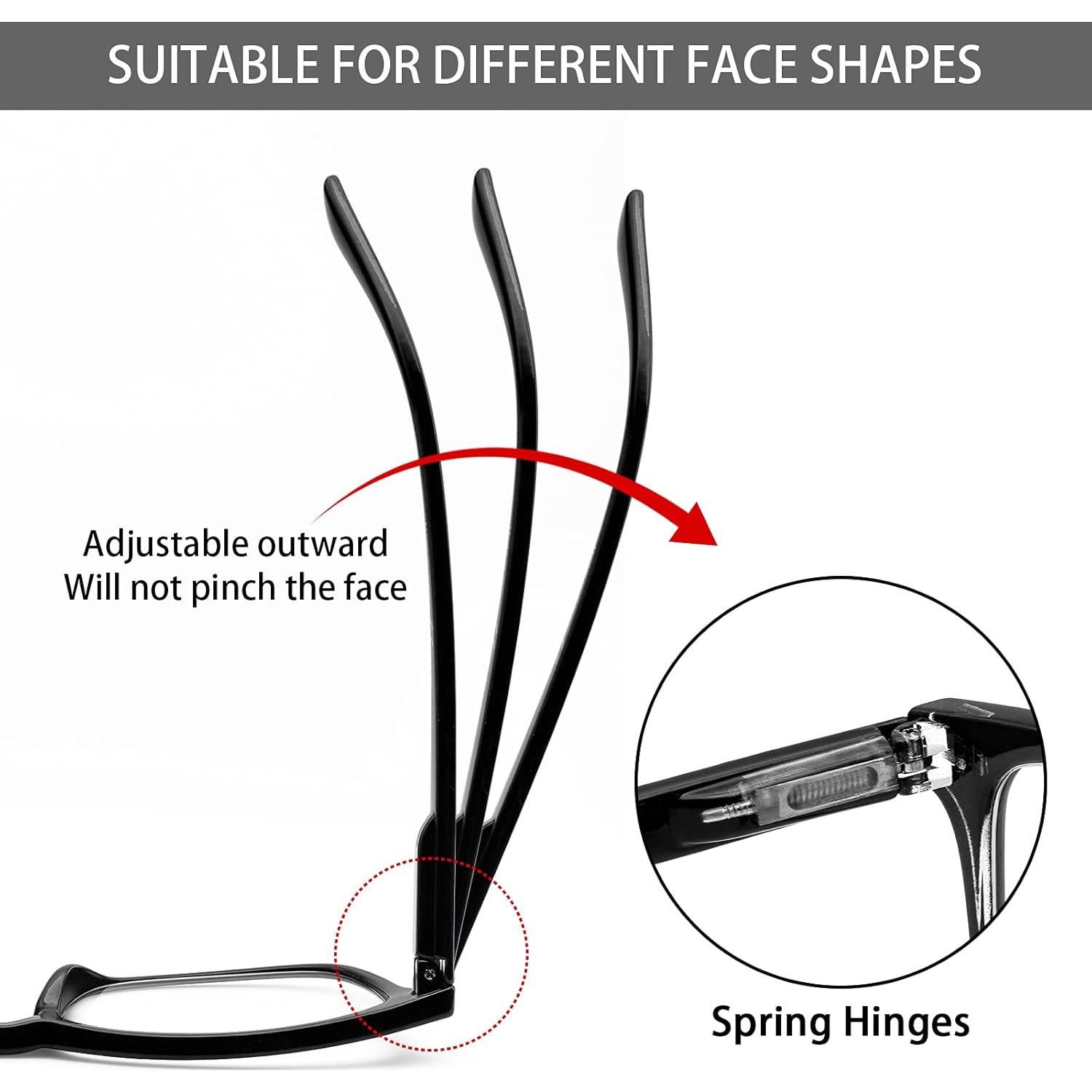 Gafas de Lectura VIDEBLA con Bloqueo Luz Azul 2.0x