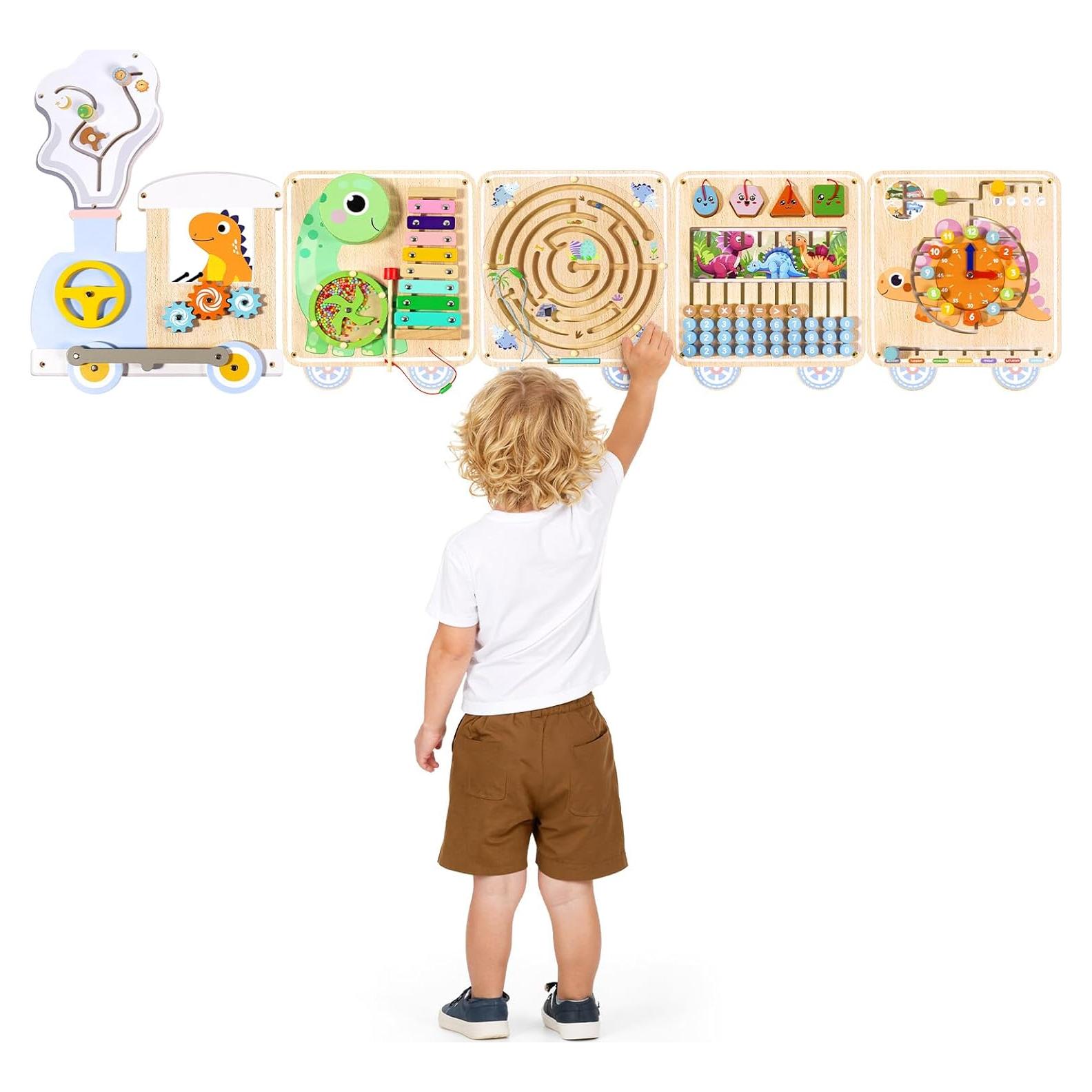 Tablero Ocupado Montessori QIESIDM 15 en 1 para Niños