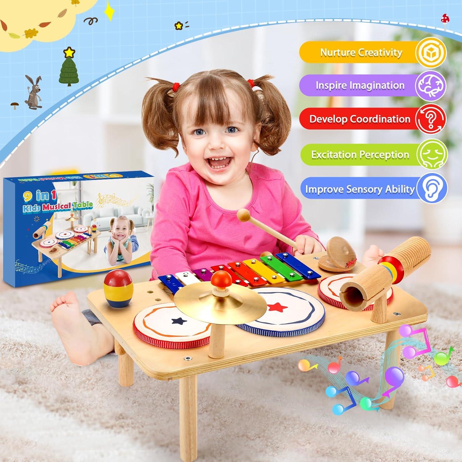 Juego de Batería WINGYZ 9-en-1 para Bebés - Instrumentos Musicales