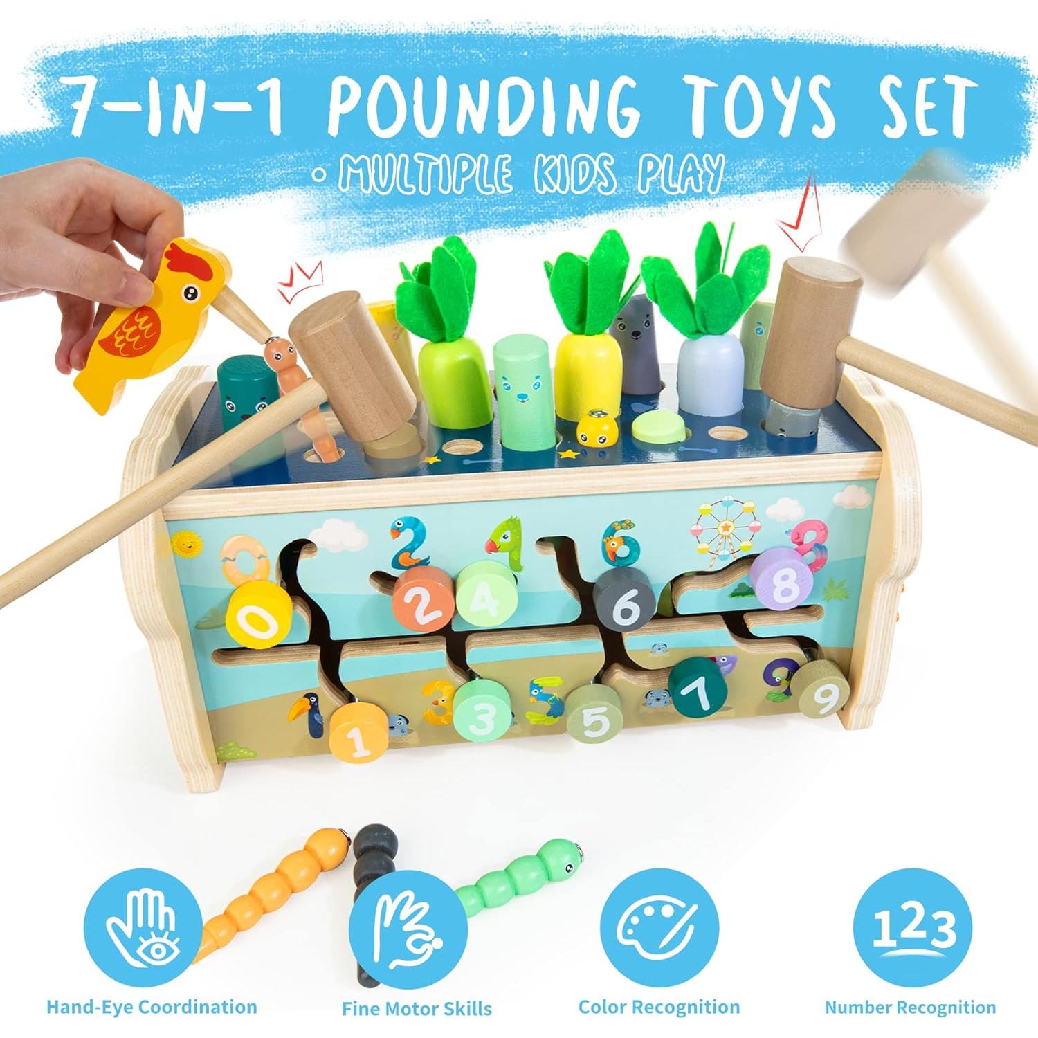 Tablero de Actividad Montessori 7 en 1 ShenZhen 1-3 Años