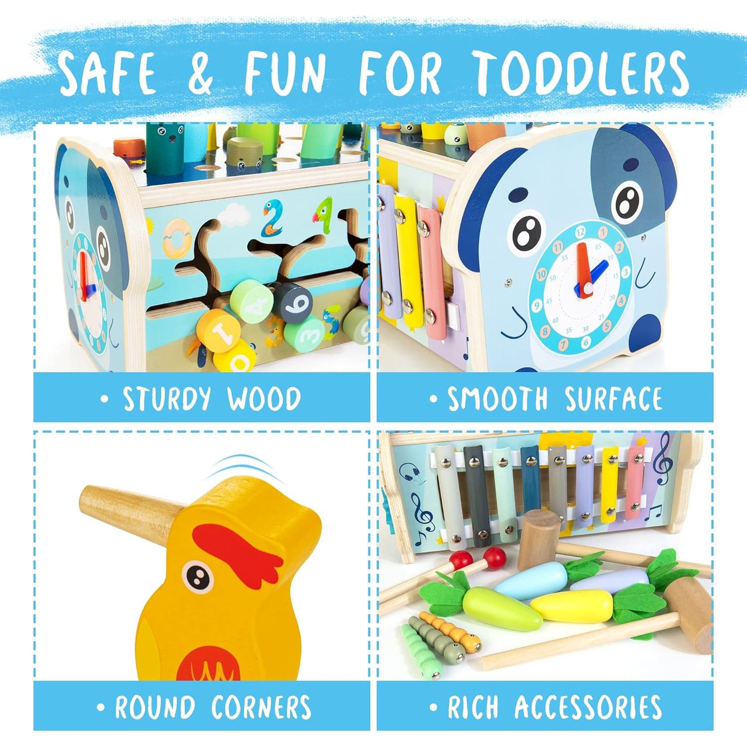 Tablero de Actividad Montessori 7 en 1 ShenZhen 1-3 Años