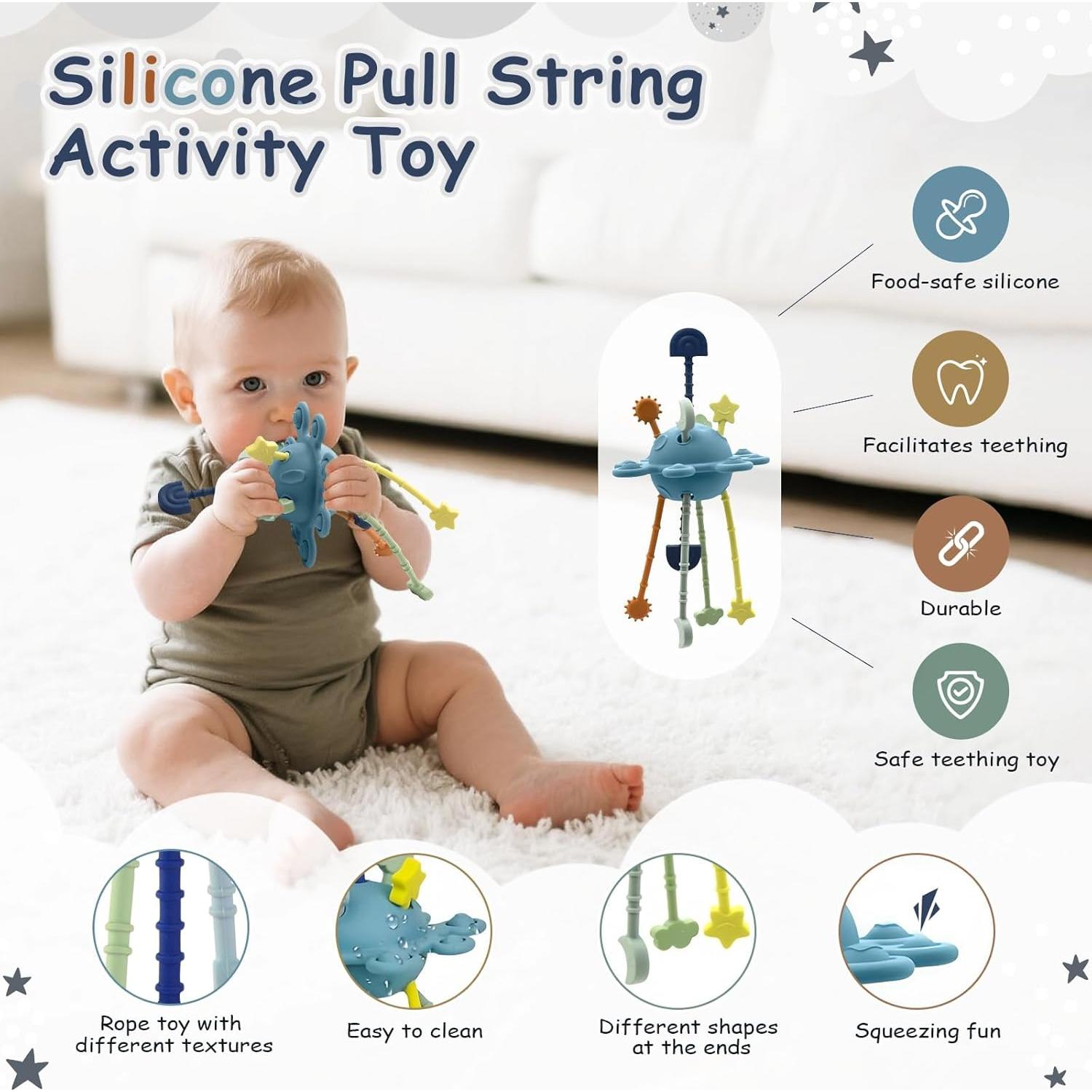 Set de Juguetes Montessori 5 en 1 Weeyin para Bebés 6+ Meses