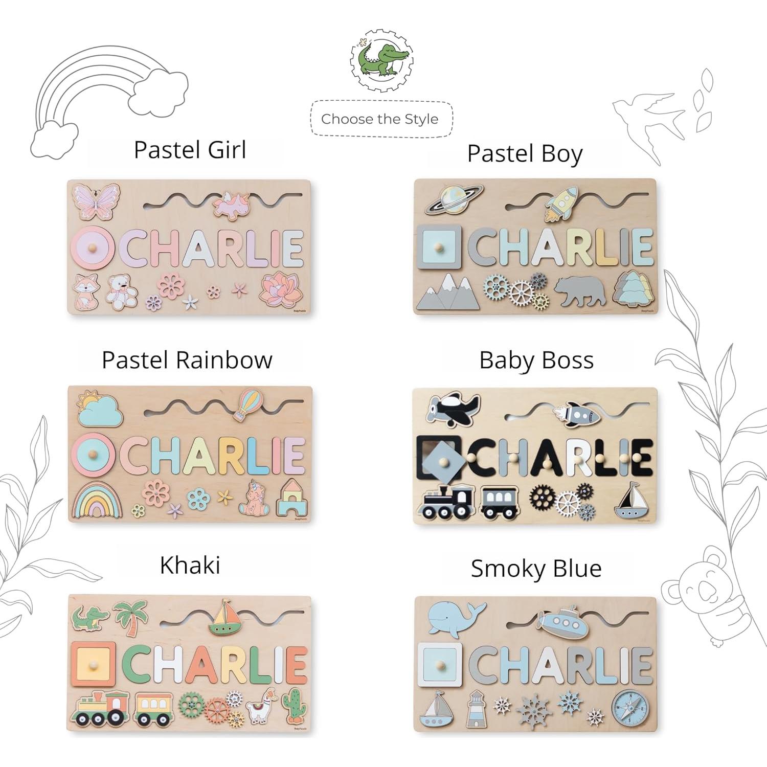 Tablero Ocupado Montessori BUSY PUZZLE 42x43cm para Bebés