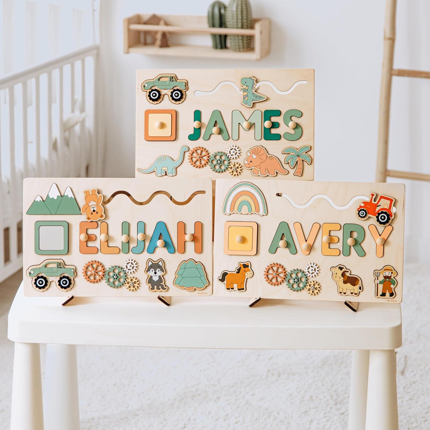 Tablero Ocupado Montessori BUSY PUZZLE 42x43cm para Bebés