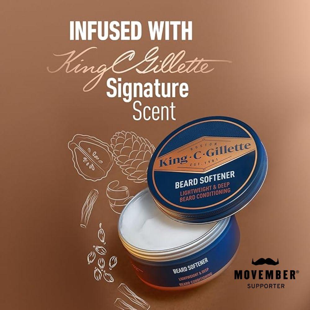 Bálsamo para Barba King C. Gillette 100g Acondicionador Profundo