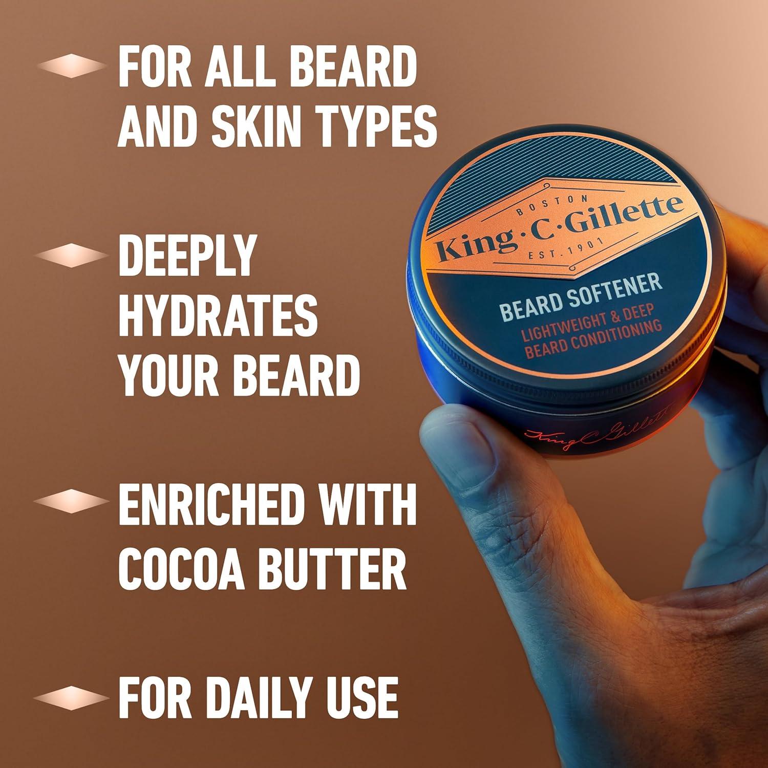 Bálsamo para Barba King C. Gillette 100g Acondicionador Profundo