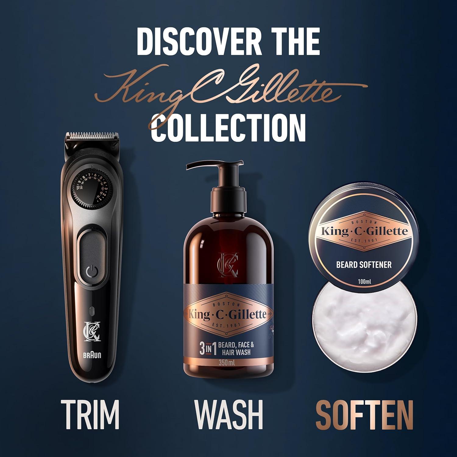 Bálsamo para Barba King C. Gillette 100g Acondicionador Profundo