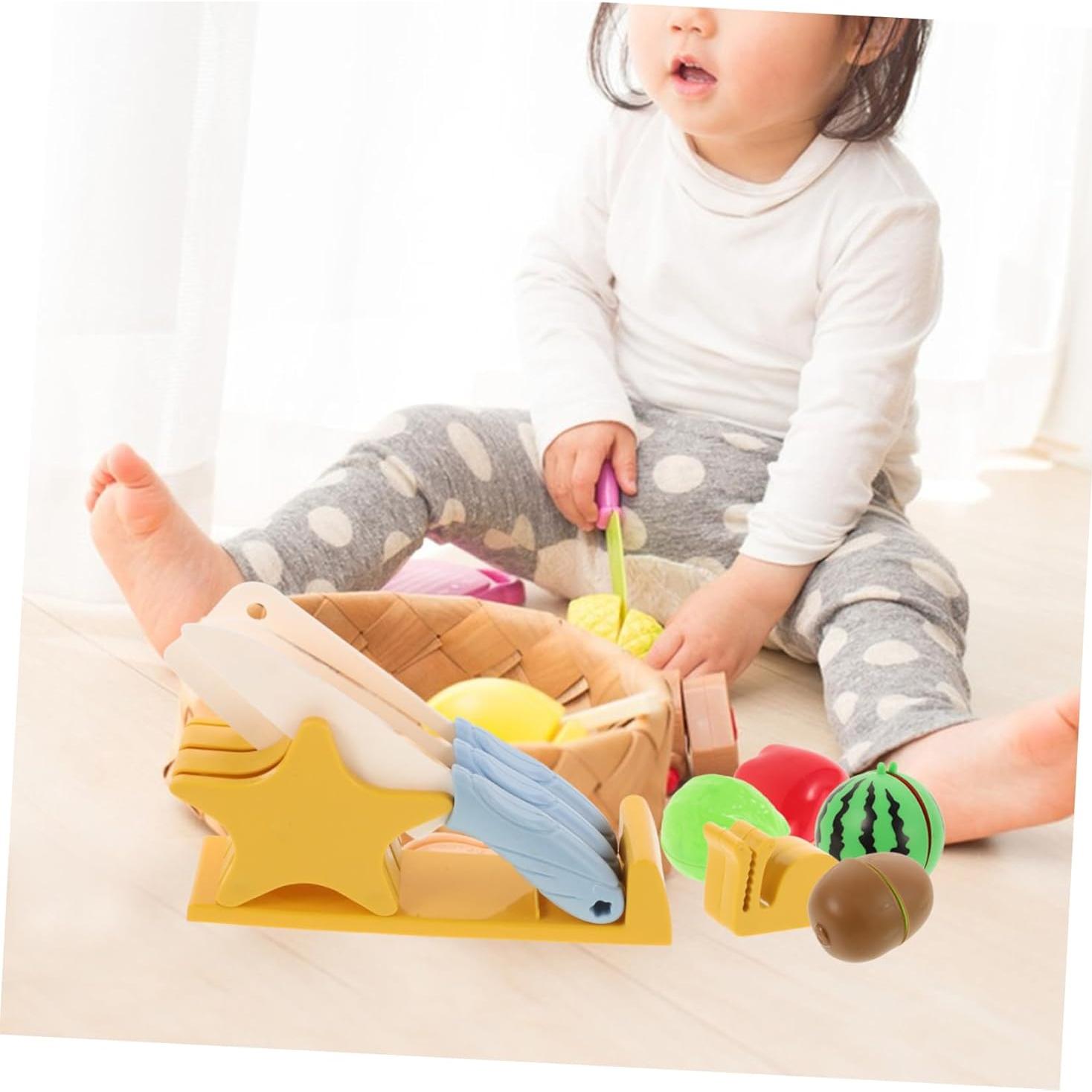 Juguete de Corte de Madera FELTECH - Frutas y Verduras 15x10cm