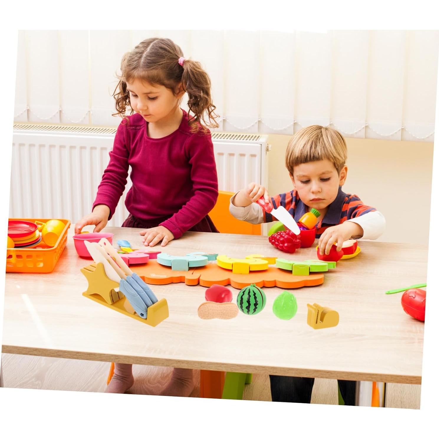 Juguete de Corte de Madera FELTECH - Frutas y Verduras 15x10cm