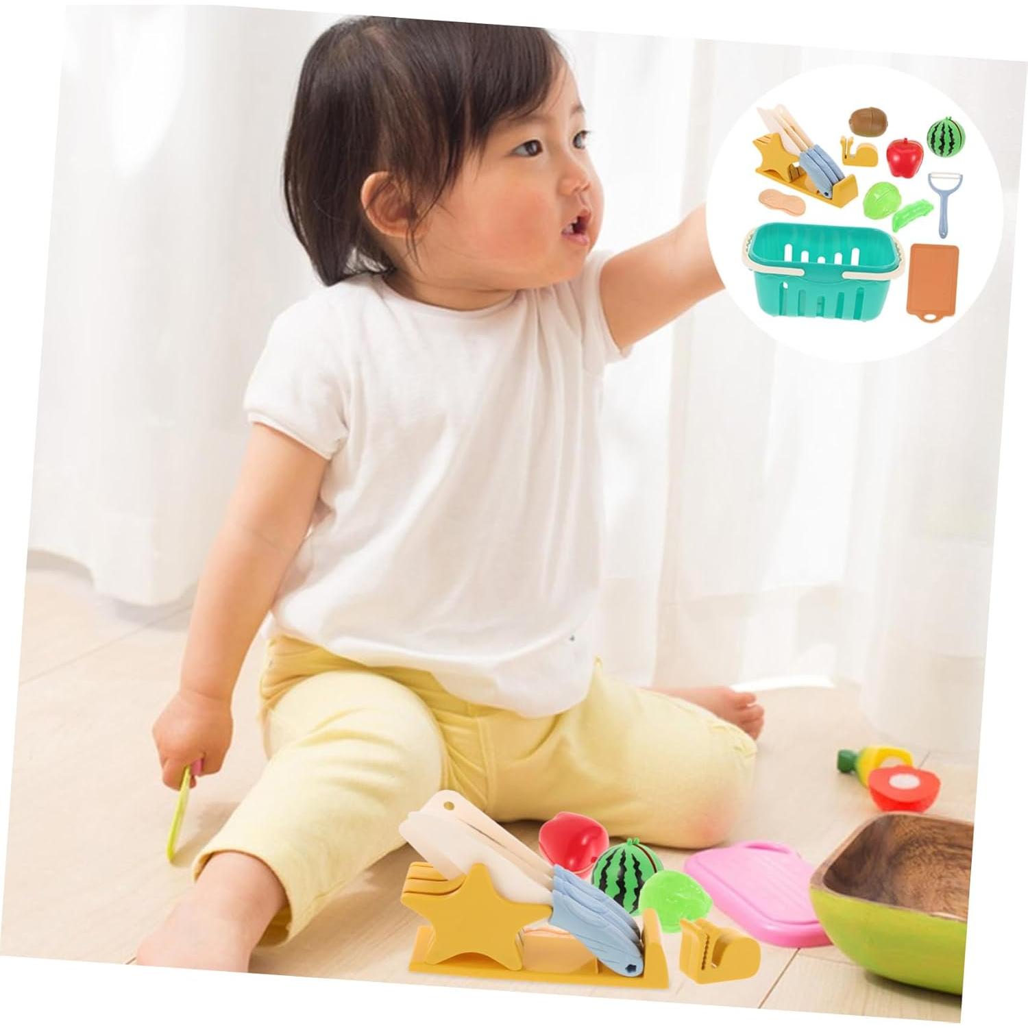 Juguete de Corte de Madera FELTECH - Frutas y Verduras 15x10cm