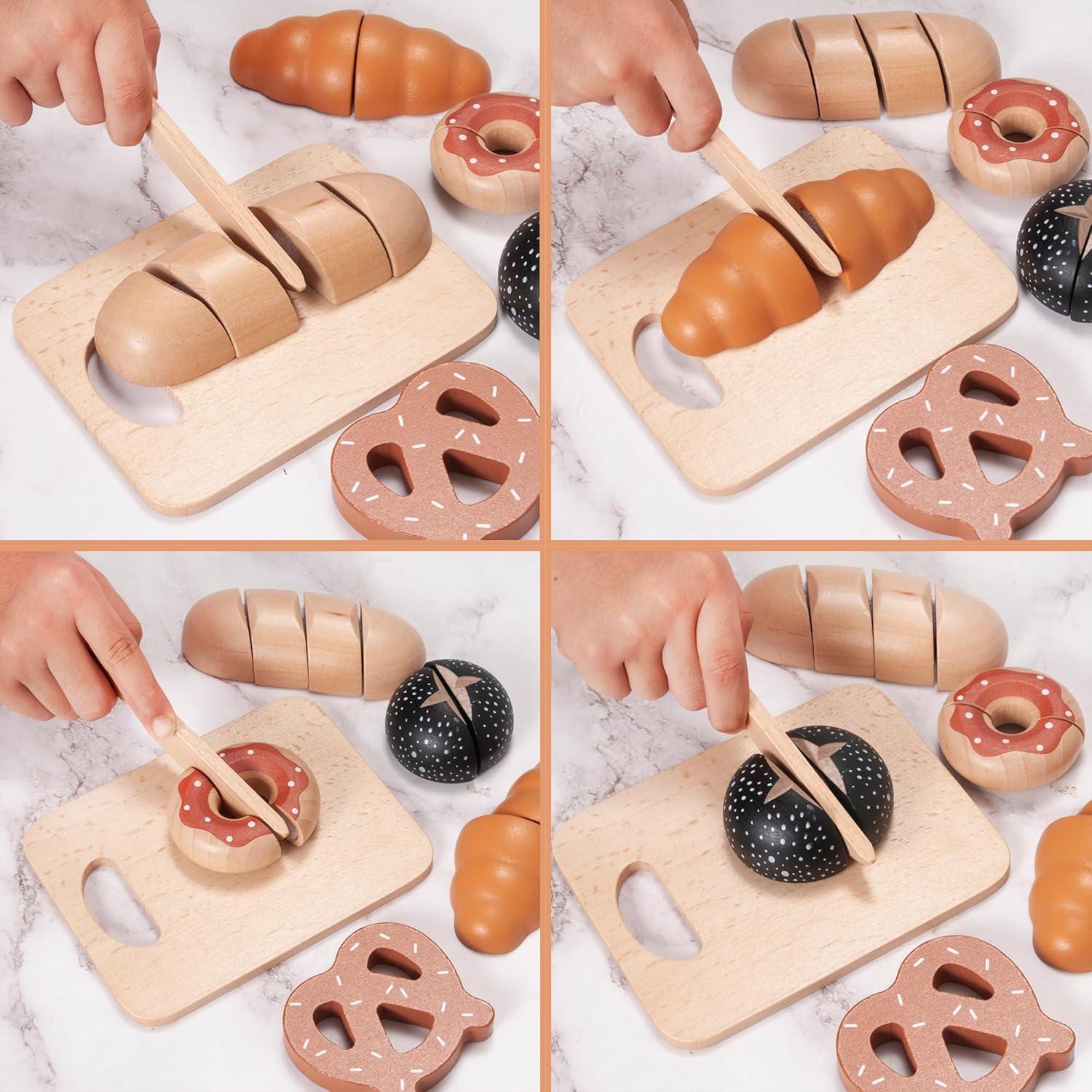 Juego de Comida de Madera Montessori MONT PLEASANT 13 Piezas