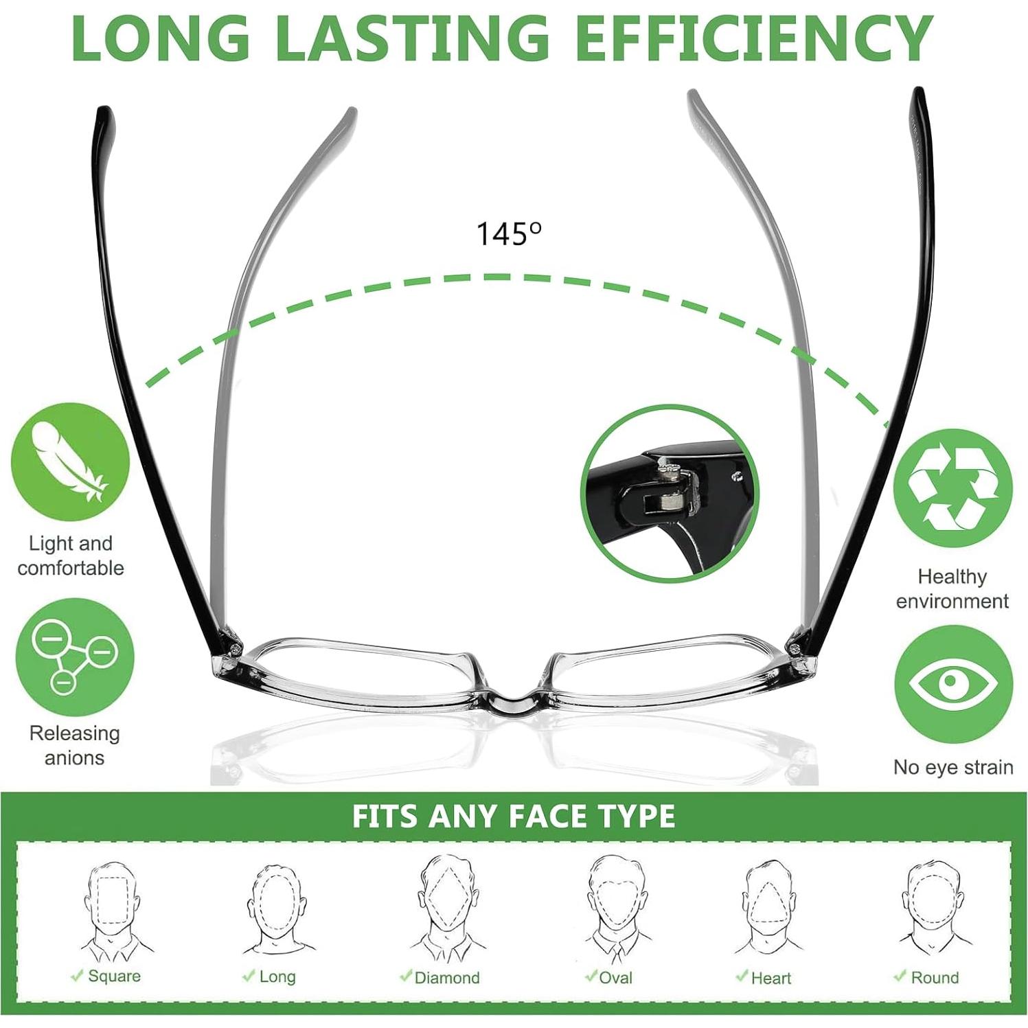 Gafas de Aumento Yogo Vision 8.0x Paquete de 3 Colores