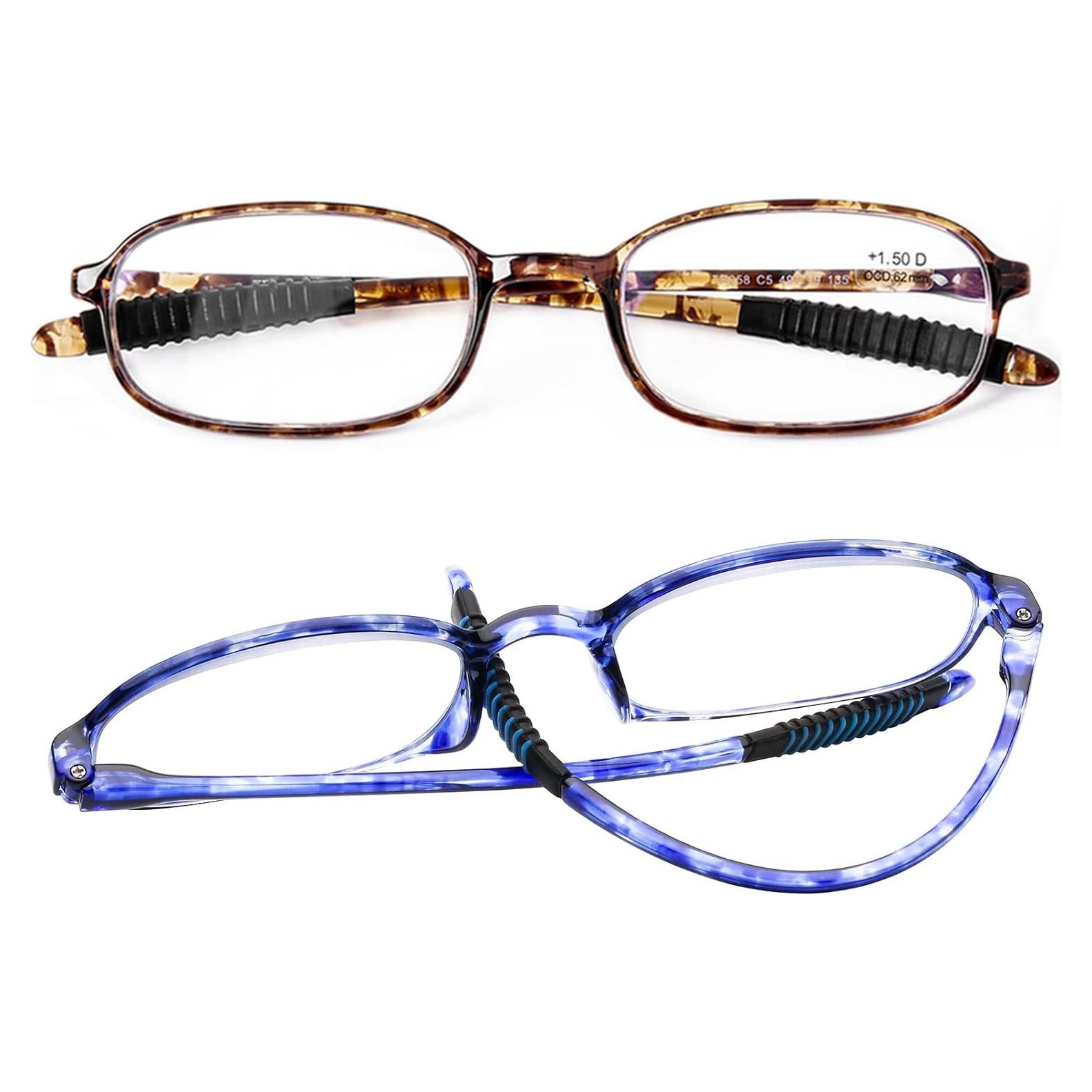 Gafas de Lectura AQWANO TR90 +1.75 Bloqueo Luz Azul UV