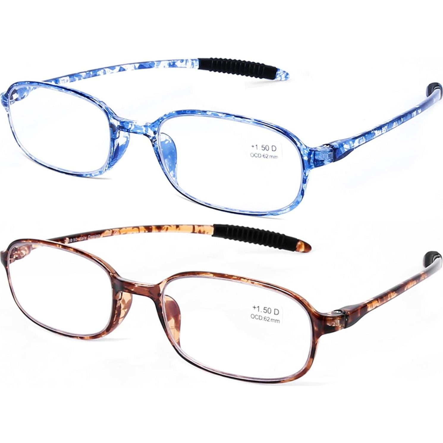 Gafas de Lectura AQWANO TR90 +1.75 Bloqueo Luz Azul UV