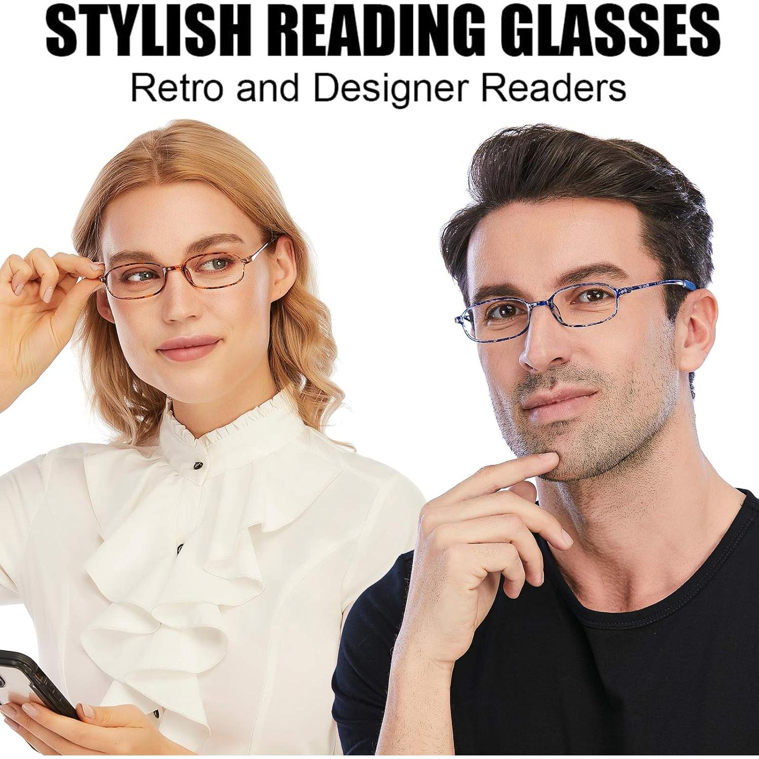 Gafas de Lectura AQWANO TR90 +1.75 Bloqueo Luz Azul UV