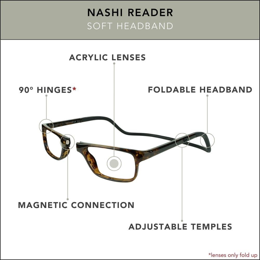 Gafas de lectura magnéticas CliC Carey 2.5x S-XL ajustables