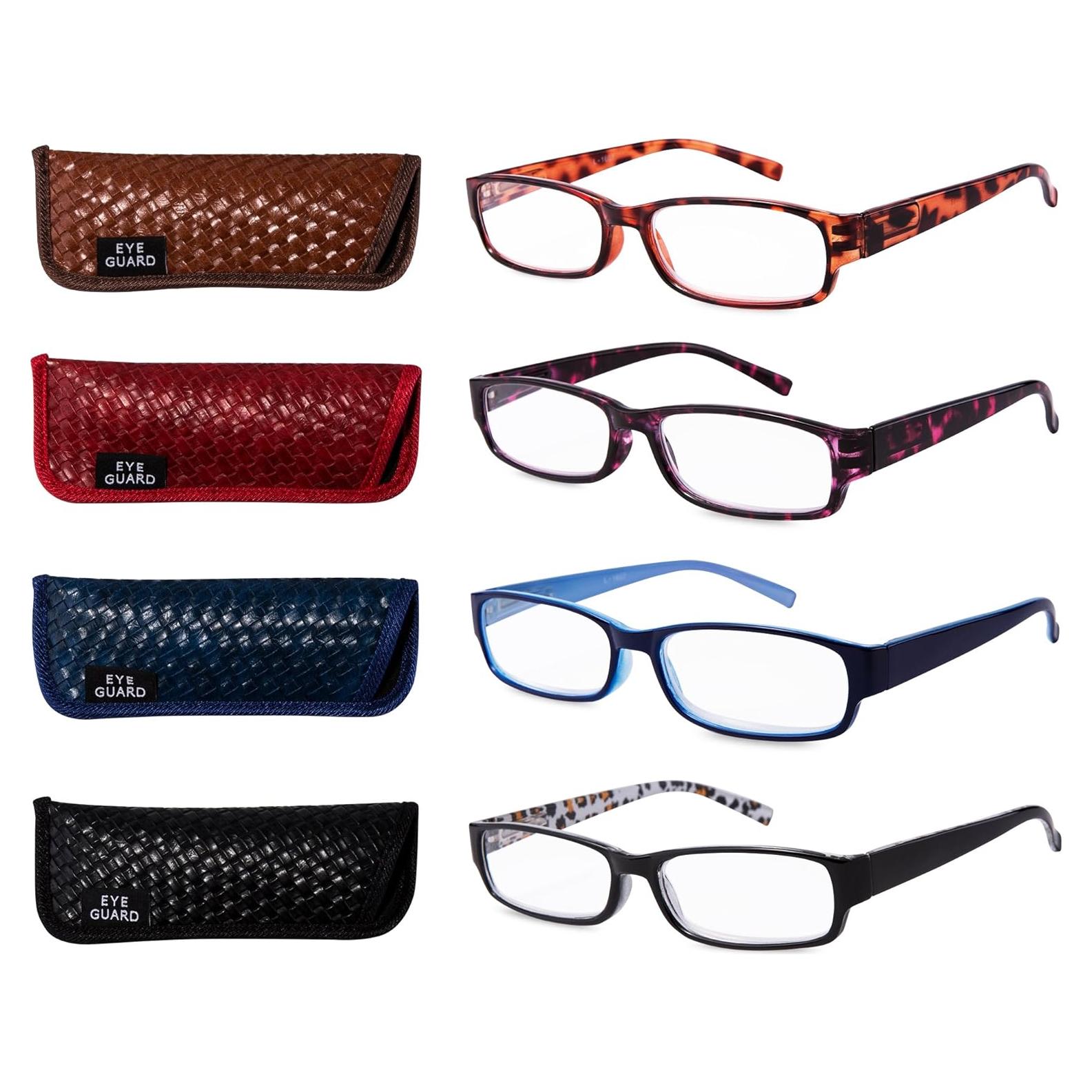 Gafas de Lectura EYEGUARD Paquete de 4 Mujeres 1.0x