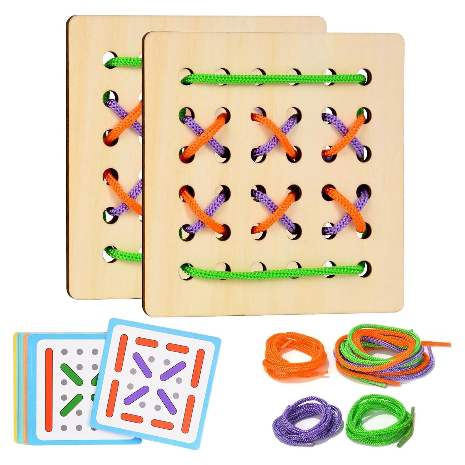 Tablero de Enhebrado Montessori - Terapia Ocupacional para Ancianos