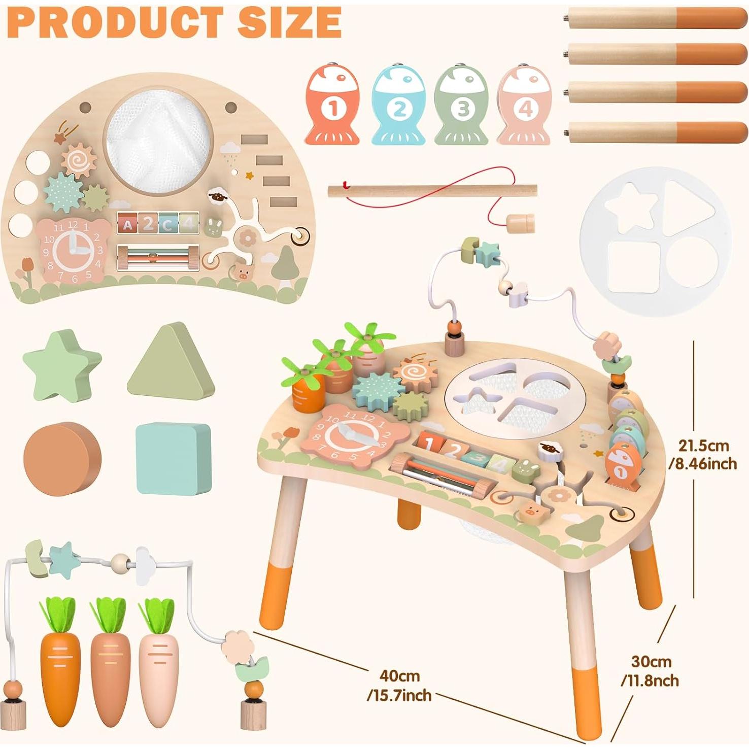 Mesa de Actividades Montessori 9-en-1 Shen Zhen 1-3 años