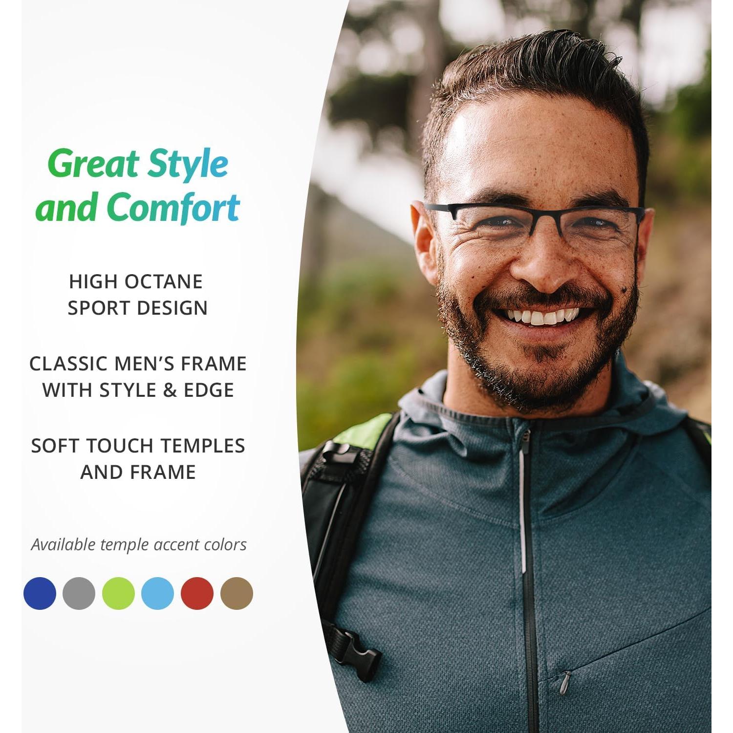 Gafas de lectura Sportex AR4150 - Flexibles y Ligeras 1.25x