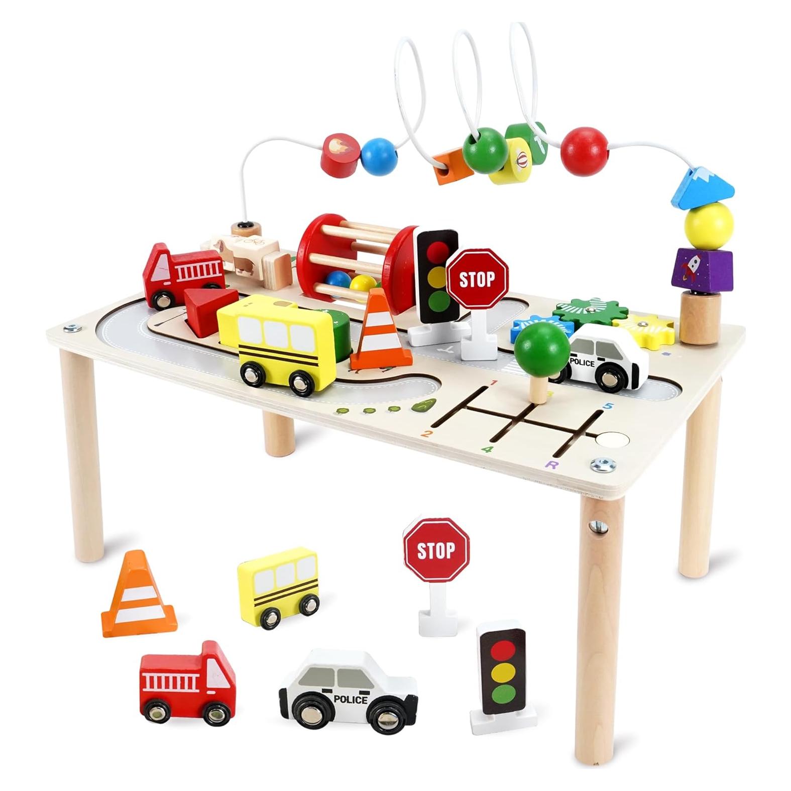 Mesa de Actividades de Madera Donmills 8 en 1 para Niños