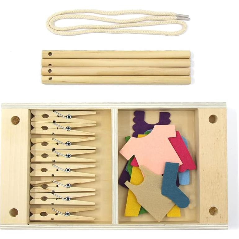 Kiddison Ropa Actividad Montessori con Cuerda - Ejercicio 3+