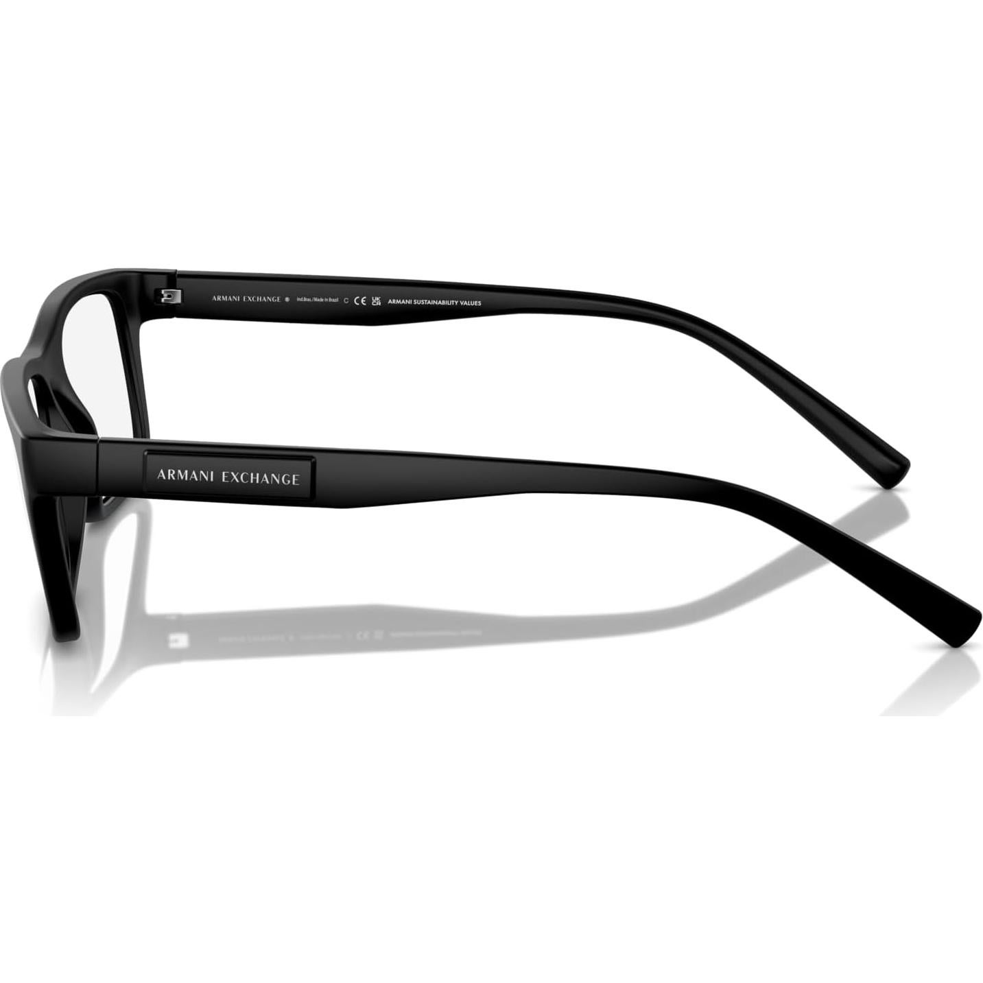 Gafas de Prescripción Armani Exchange AX3115 Negro Mate 55mm