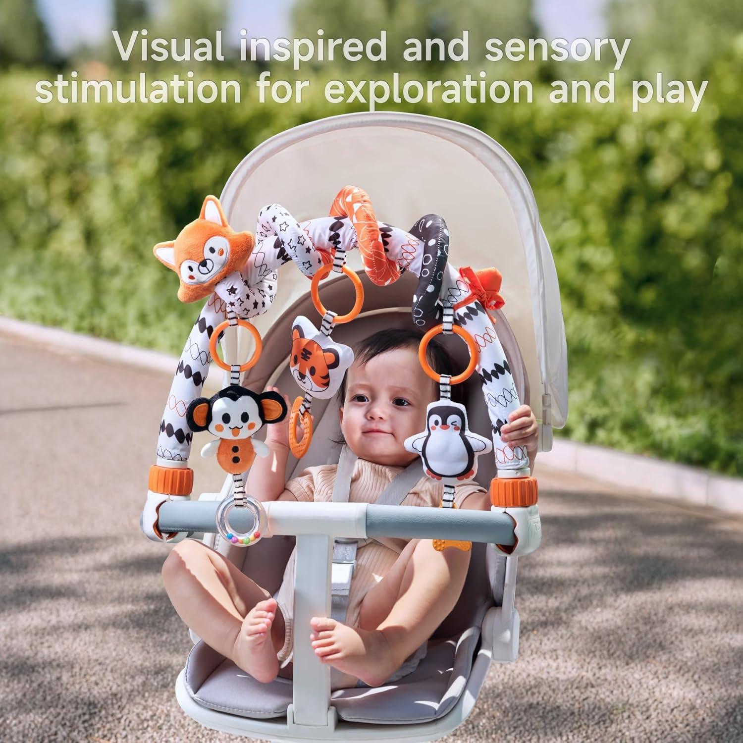 Juguetes Colgantes para Cochecito TUMAMA Blanco y Negro 0-12 Meses