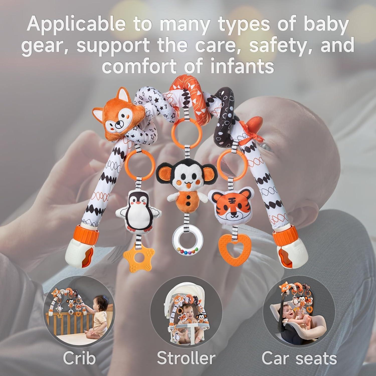 Juguetes Colgantes para Cochecito TUMAMA Blanco y Negro 0-12 Meses