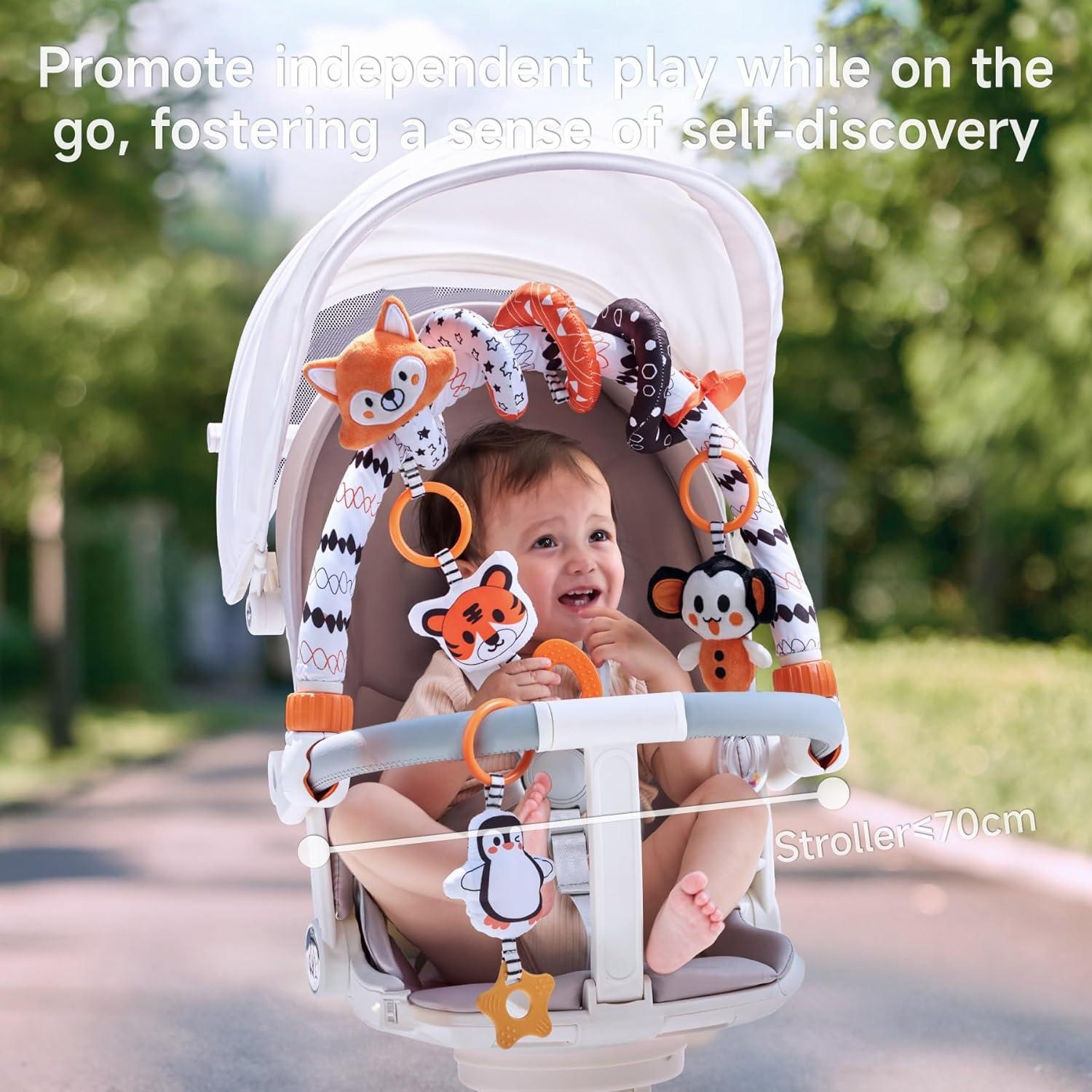 Juguetes Colgantes para Cochecito TUMAMA Blanco y Negro 0-12 Meses