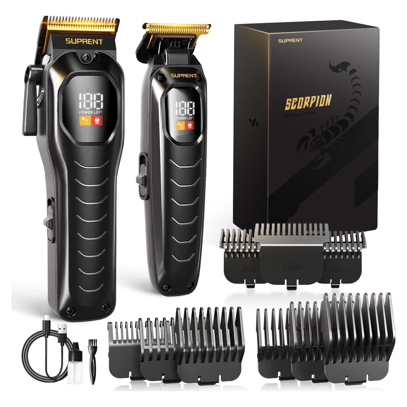 Cortadora de Cabello Inalámbrica SUPRENT - Kit Profesional