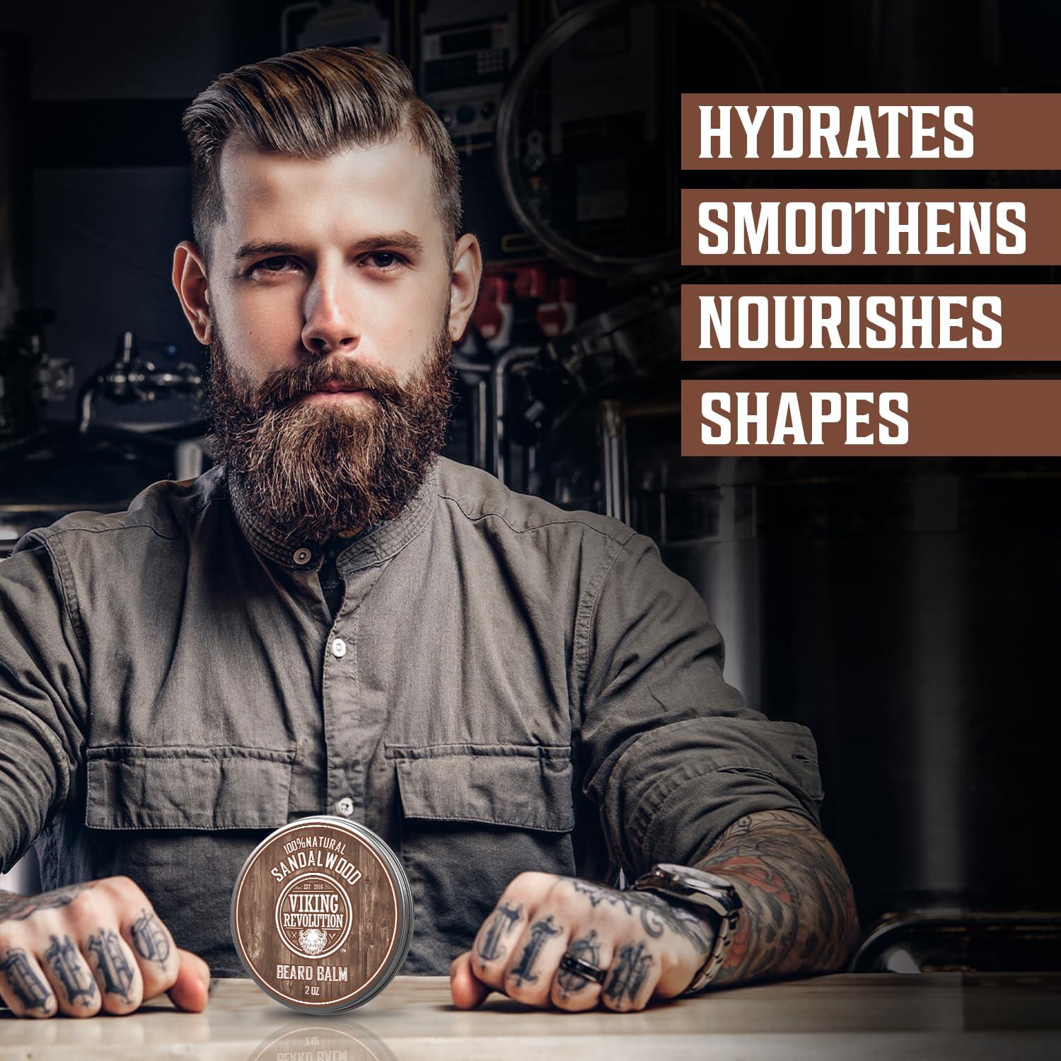 Bálsamo para Barba Viking Revolution 2 oz Natural Hidratante